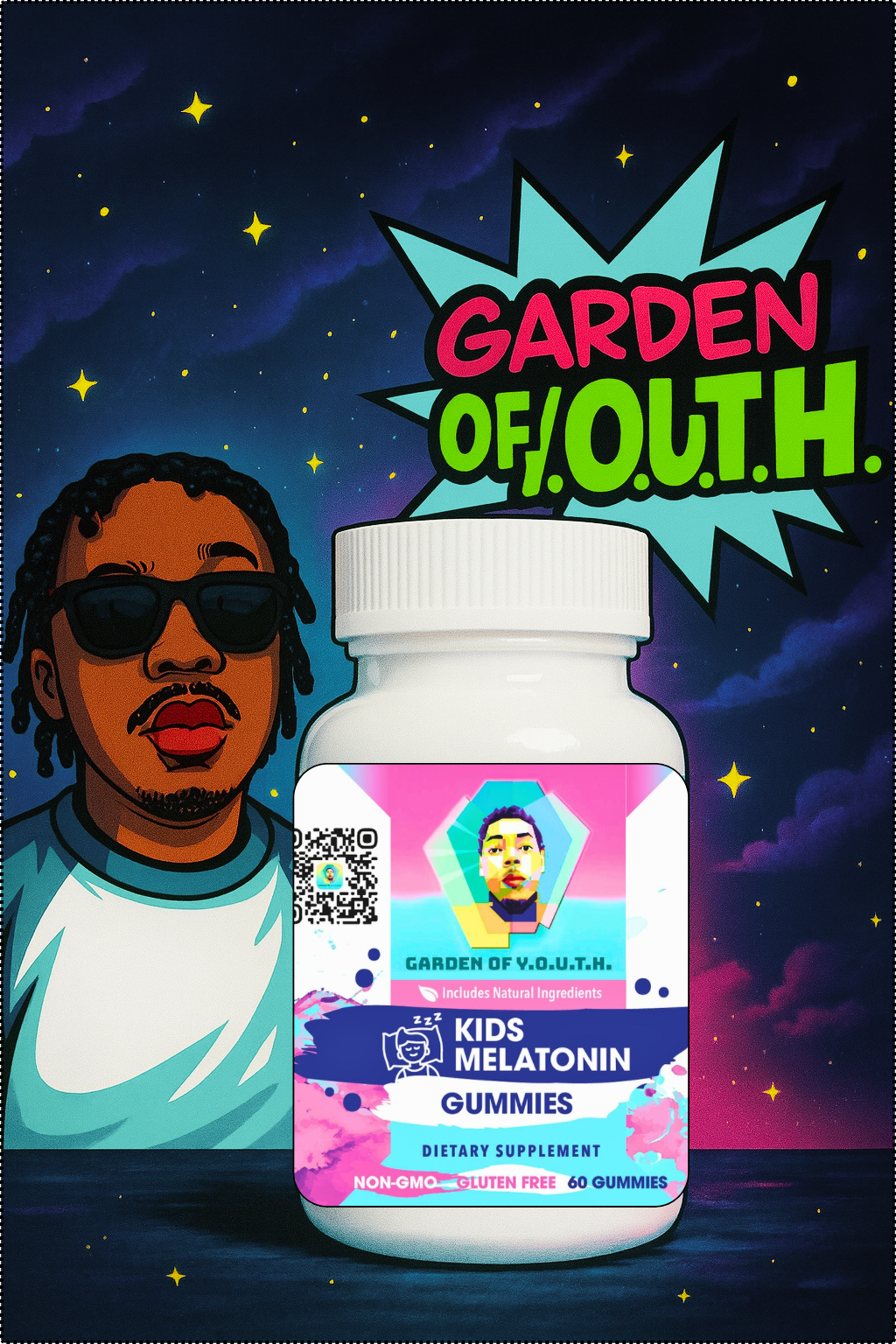 🌙 Garden of Y.O.U.T.H. Kids Melatonin Gummies (60 ct)